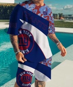 New York Giants T-shirt and Shorts AZTS415