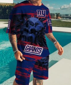 New York Giants T-shirt and Shorts AZTS420