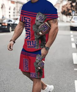 New York Giants T-shirt and Shorts AZTS421