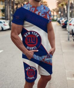 New York Giants T-shirt and Shorts AZTS428