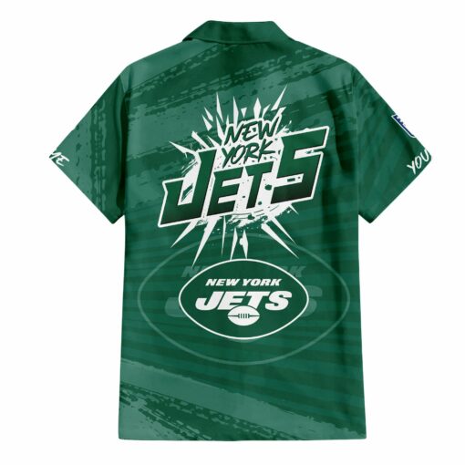 New York Jets Combo Hawaiian Shirt and Shorts HSAS0012