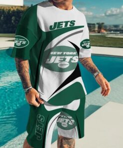 New York Jets T-shirt and shorts AZTS046