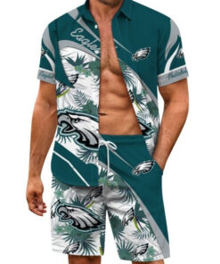 Philadelphia Eagles Combo Hawaiian Shirt and Shorts AZBTHWSS000103