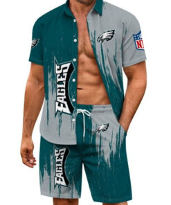 Philadelphia Eagles Combo Hawaiian Shirt and Shorts AZBTHWSS000105