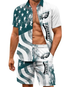 Philadelphia Eagles Combo Hawaiian Shirt and Shorts AZBTHWSS000106