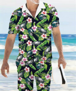 Philadelphia Eagles Combo Hawaiian Shirt and Shorts AZBTHWSS000113