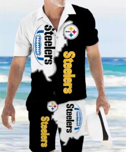 Pittsburgh Steelers Combo Hawaiian Shirt and Shorts AZBTHWSS000109