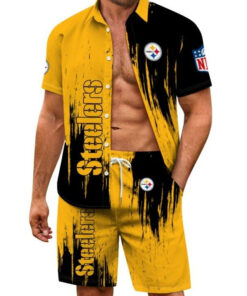 Pittsburgh Steelers Combo Hawaiian Shirt and Shorts AZBTHWSS000221