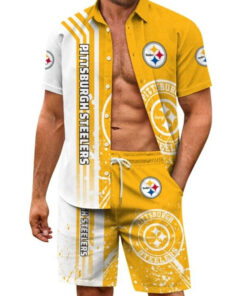 Pittsburgh Steelers Combo Hawaiian Shirt and Shorts AZBTHWSS000226