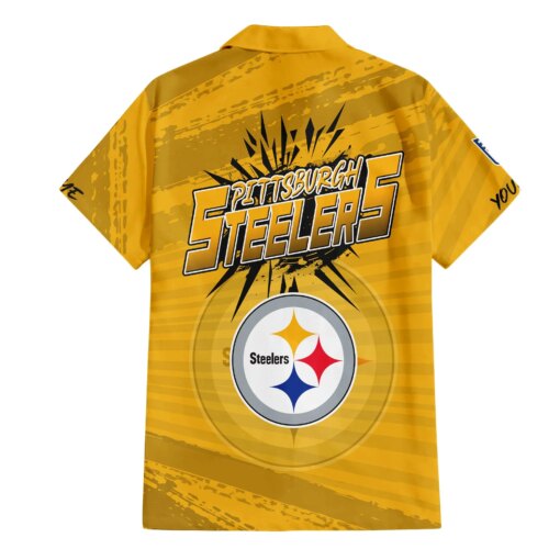 Pittsburgh Steelers Combo Hawaiian Shirt and Shorts HSAS0006