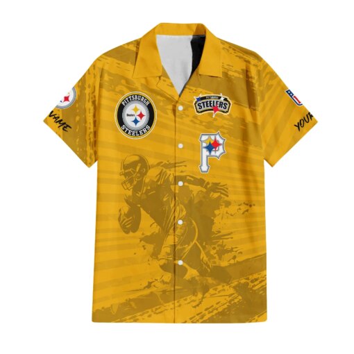 Pittsburgh Steelers Combo Hawaiian Shirt and Shorts HSAS0006