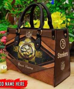 Pittsburgh Steelers Personalized Leather Hand Bag BBLTHB868