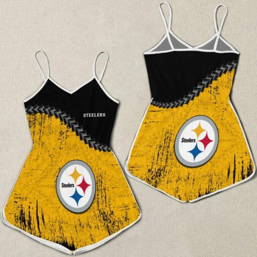 Pittsburgh Steelers Romper Women Romper Jumpsuit 3D Printed S020