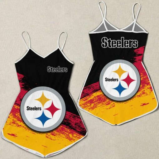 Pittsburgh Steelers Romper Women Romper Jumpsuit 3D Printed S022