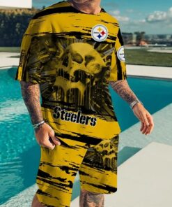 Pittsburgh Steelers T-shirt and Shorts AZTS117