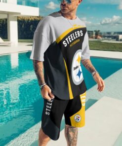 Pittsburgh Steelers T-shirt and Shorts BG506
