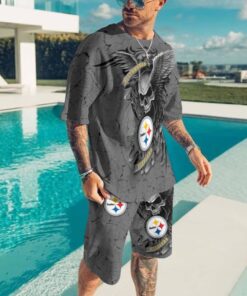 Pittsburgh Steelers T-shirt and Shorts BG516