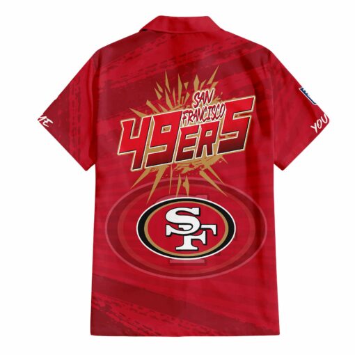 San Francisco 49ers Combo Hawaiian Shirt and Shorts HSAS0005