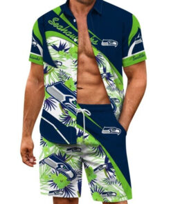 Seattle Seahawks Combo Hawaiian Shirt and Shorts AZBTHWSS000006