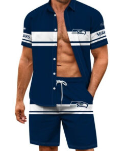 Seattle Seahawks Combo Hawaiian Shirt and Shorts AZBTHWSS000007