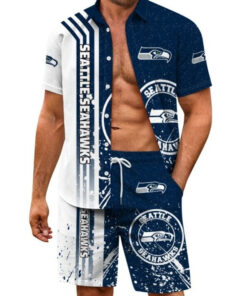 Seattle Seahawks Combo Hawaiian Shirt and Shorts AZBTHWSS000009