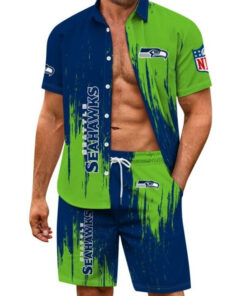 Seattle Seahawks Combo Hawaiian Shirt and Shorts AZBTHWSS000023