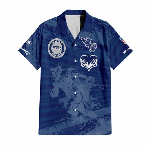 Seattle Seahawks Combo Hawaiian Shirt and Shorts HSAS0010