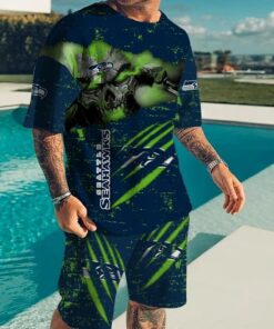 Seattle Seahawks T-shirt and Shorts AZTS600