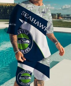 Seattle Seahawks T-shirt and Shorts AZTS604