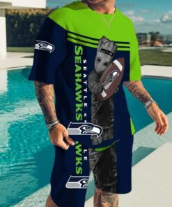 Seattle Seahawks T-shirt and Shorts AZTS605