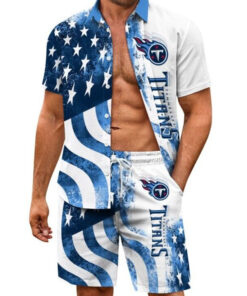 Tennessee Titans Combo Hawaiian Shirt and Shorts AZBTHWSS000169