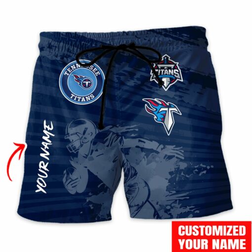 Tennessee Titans Combo Hawaiian Shirt and Shorts HSAS0020