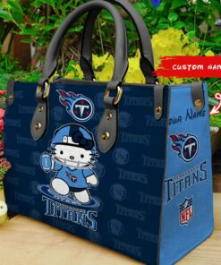 Tennessee Titans Kitty Personalized Leather Hand Bag BBLTHB889