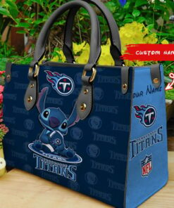 Tennessee Titans Stitch Personalized Leather Hand Bag BBLTHB882