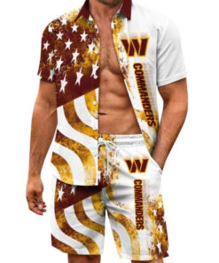 Washington Commanders Combo Hawaiian Shirt and Shorts AZBTHWSS000062