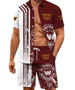 Washington Commanders Combo Hawaiian Shirt and Shorts AZBTHWSS000063