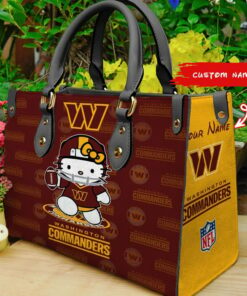 Washington Commanders Kitty Personalized Leather Hand Bag BBLTHB888