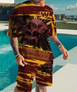 Washington Commanders T-shirt and Shorts AZTS448