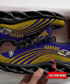 Baltimore Ravens Personalized Yezy Running Sneakers 180