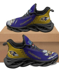 Baltimore Ravens Sneakers 3D Max Soul Shoes