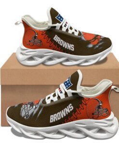 Cleveland Browns Sneakers 3D Max Soul Shoes