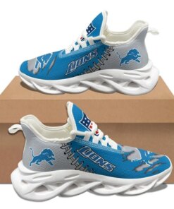 Detroit Lions Sneakers 3D Yezy Running Shoes