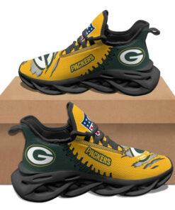 Green Bay Packers Sneakers 3D Max Soul Shoes