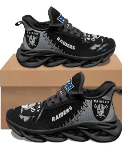 Las Vegas Raiders Sneakers 3D Max Soul Shoes