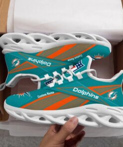 Miami Dolphins Personalized Yezy Running Sneakers SPD532