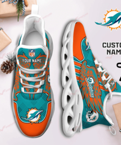 Miami Dolphins Personalized Yezy Running Sneakers SPD703