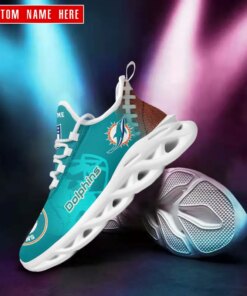 Miami Dolphins Personalized Yezy Running Sneakers SPDMS781