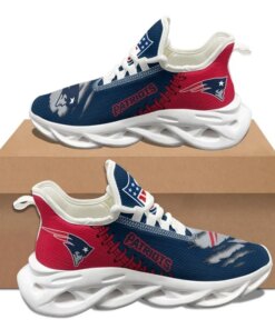 New England Patriots Sneakers 3D Max Soul Shoes