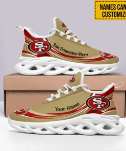 San Francisco 49ers Personalized Yezy Running Sneakers BB553