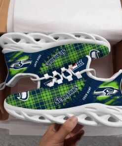 Seattle Seahawks Personalized Yezy Running Sneakers SPD303